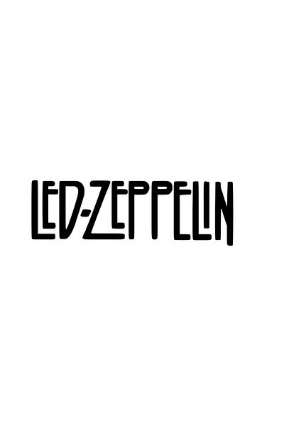 INOVATIX Set de 8 piese, autocolant cu logo-ul Led Zeppelin, INOVATIX®. 6 cm