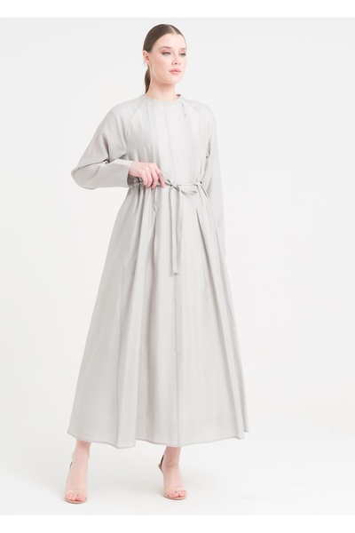 Armağan Reglan Kol Pile Detaylı Elbise