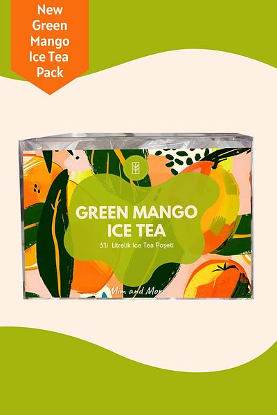 Mim and More Green Escape Duo - Decaf Strawberry Easy Cold Drip, Green Mango Ice Tea Summer Pack of 2