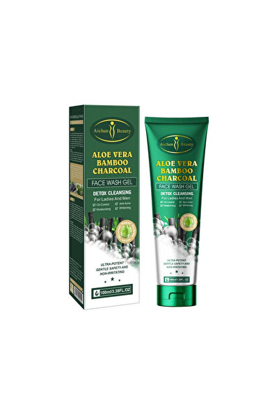 Aichun Beauty ايشون بيوتي جل غسول الوجه بالصبار والفحم و البامبو - 100 مل