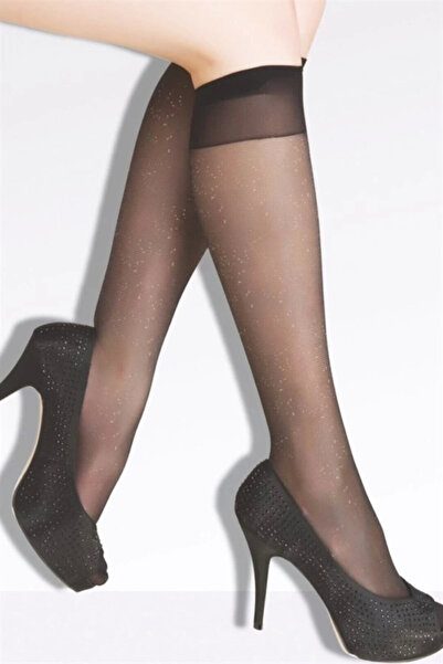 ALFA AKSESUAR 03 Daymod Women's Lurex Glitter Knee Socks