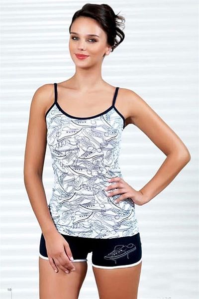 ALFA AKSESUAR 03 Şahinler Shoes Printed Shorts Suit B436