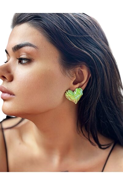 DORA-SS أقراط على شكل قلب مجسمة للموسم الجديد