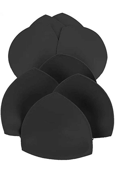 MissPrive Breast Pad Glop Triangle Throw Cap for Swimsuit Bikini Bustier Set of 3