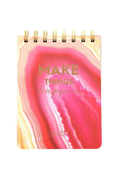 Roco دفتر ملاحظات "اصنع الأشياء" A6، 100 ورقة، مسطرة واحدة (عربي) أحمر