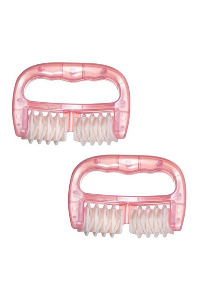 Globalport Retail Set 2 Rollere pentru masaj 13 cm, Roz, Role cauciuc