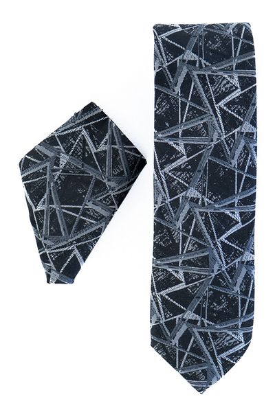 Oppland Men's Tie Classic Handkerchief Stylish Stain Resistant Noble Patterned Slim Matching Wide Design