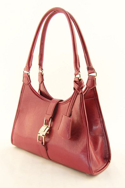 HNB Women's Burgundy Medium Baguette Bag