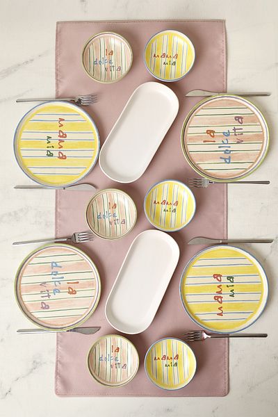 Keramika Mama Mia & La Dolce Vita Breakfast Set 12 Pieces for 4 People 22724-25
