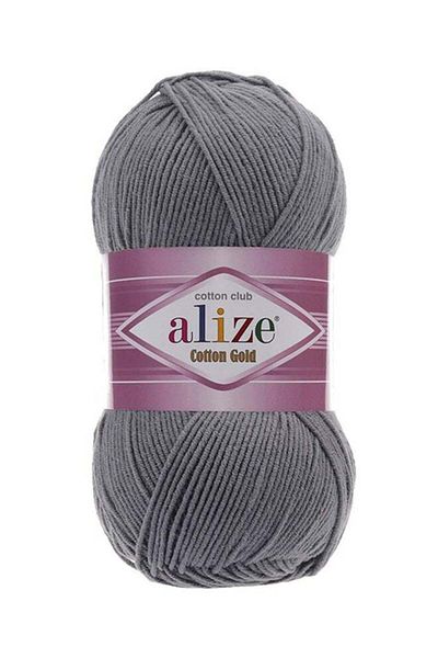 ALİZE COTTON GOLD Hand Knitting Yarn Cotton Gold Charcoal Gray 100g