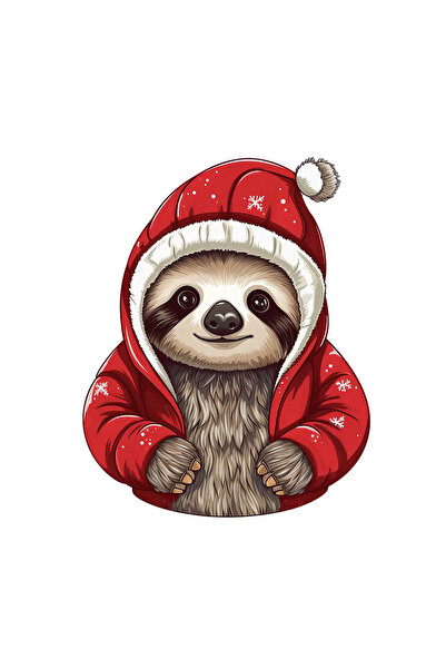 INOVATIX Set de 8 piese, Autocolant Leneșul rece de Crăciun, INOVATIX®. 6 cm