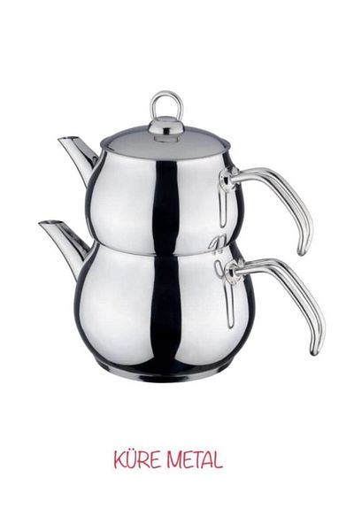 Papatyam Küre Mini Size Metal Handle Teapot