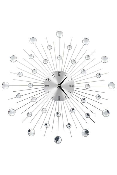 vidaxl Wall Clock, vidaXL, Aluminum, Silver