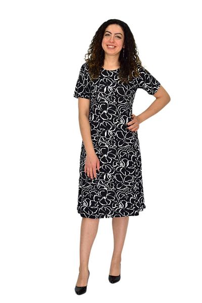 BAGLAN Women's Short Sleeve Lycra Viscose Dress Bgl-St04671