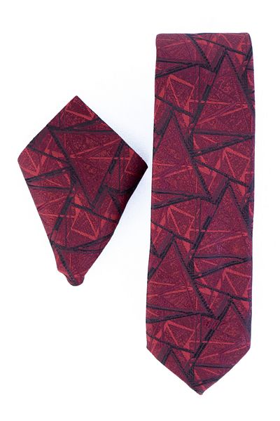 Oppland Men's Tie Classic Handkerchief Stylish Stain Resistant Noble Patterned Slim Matching Wide Design