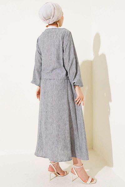 modasindoma Women's Brit Button Double Suit