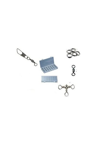 FİSH MASTER Fish Master 27 Parça Set Klips ve Fırdöndü Kutulu