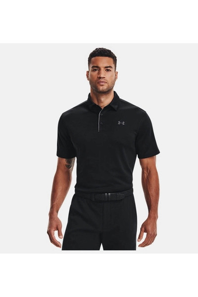 Under Armour Ανδρικό μπλουζάκι με λαιμόκοψη Tech Polo Black 1290140-001