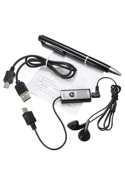 Minitechnics Voice Recorder Sound Recording 10 Hours - 8Gb Memory In Pen SliPen8GbUR
