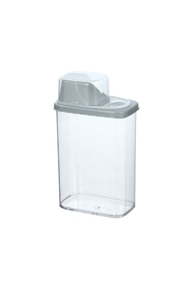 Felli Airtight Modular Food Storage Container with Lid Clear and Grey 2.2 Liter
