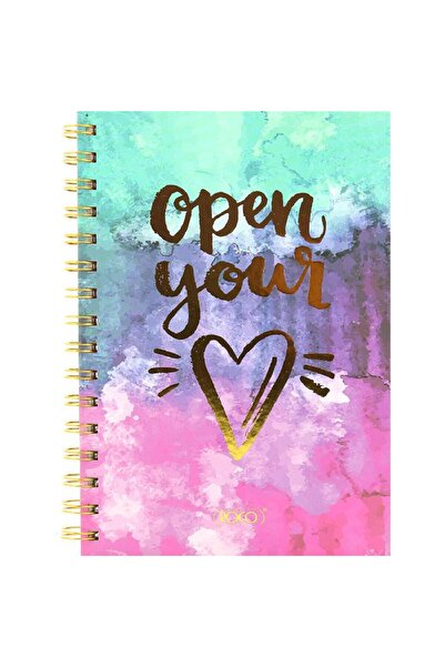 Roco دفتر "افتح قلبك" A5، 80 ورقة، مسطرة واحدة (عربي)