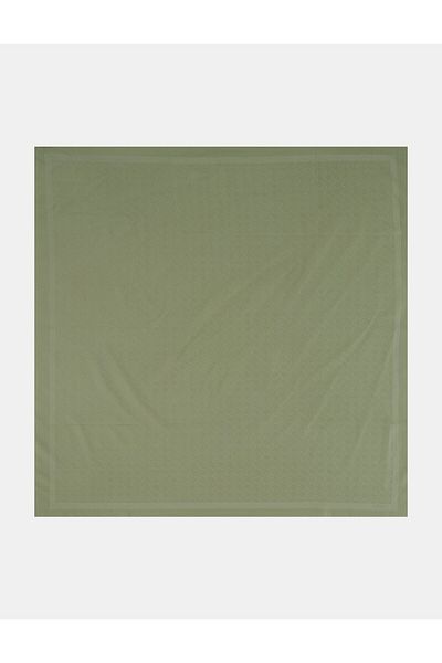 Kayra Βαμβακερό μονόγραμμα Φουλάρι Water Green