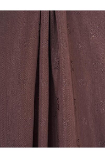 Kayra Φυσικό σάλι με λογότυπο σκούρο καφέ