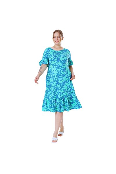 CNG MODA Plus Size Summer Premium Combed Cotton Dress