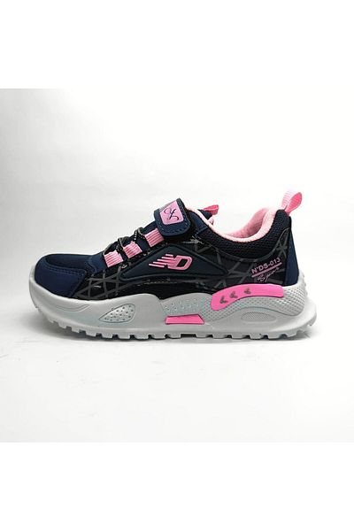 Ayakkabı Durağı Pantofi sport cu velcro albastru bleumarin pentru copii