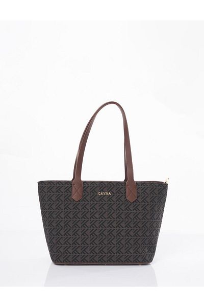 Kayra Geantă Shopper cu model Monogram Mink