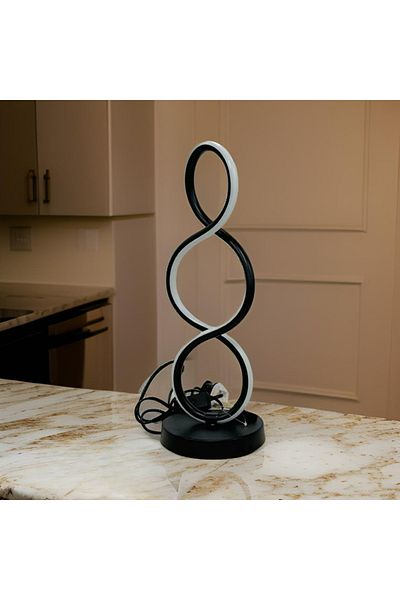 DECORA Black LED lamp in various shapes
