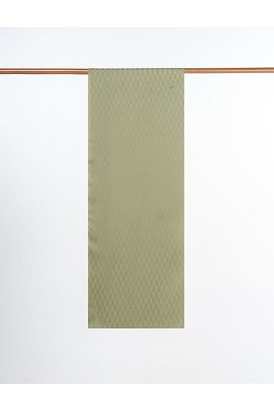 Kayra Koza Pattern Jacquard Woven Shawl Water Green
