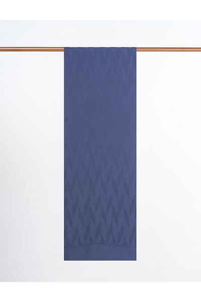 Kayra Geometric Pattern Sapphire Shawl Blue