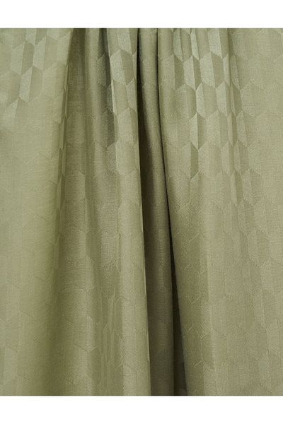 Kayra Koza Pattern Jacquard Woven Shawl Water Green