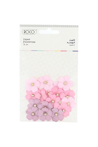 Roco زينة زهور زهرية وردية اللون