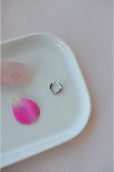 Sacce Scarves&Accessories Minimal Star Figured Ring Piercing |   Silver Color