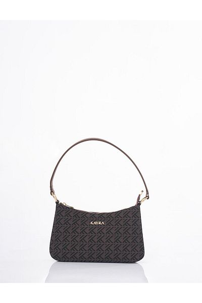 Kayra Geantă Hobo cu model monogramă Mink