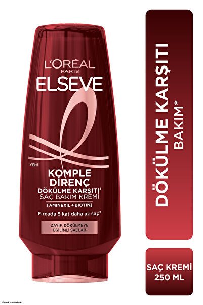 ELSEVE Komple Direnç Dökülme Karşıtı Saç Bakım Kremi 250 ml