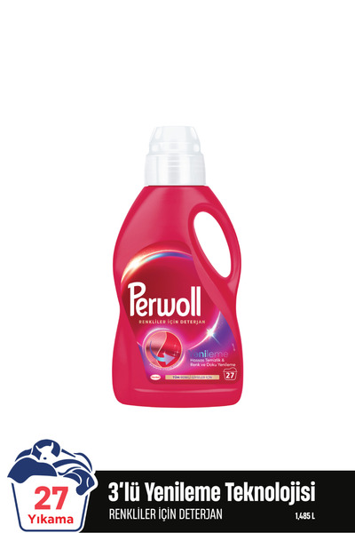 Perwoll Sıvı Deterjan Yenileme Renkli 1.485L – Renkli Çamaşırlar İçin Etkili ...