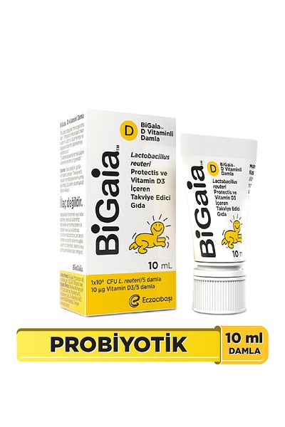 Bigaia Probiotic Vitamin D Drops 10 ml 2 Months Use Food Supplement for Babies