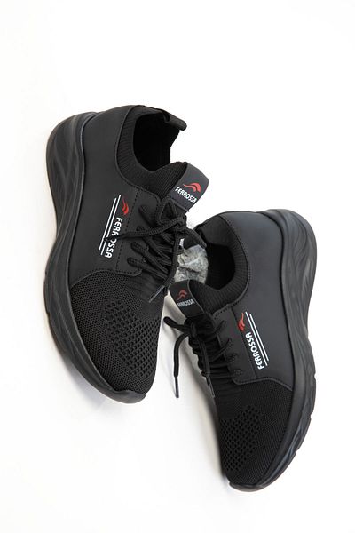 SOHO Black-Black-White Unisex Sneaker 20678
