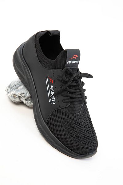 SOHO Black-Black-White Unisex Sneaker 20678