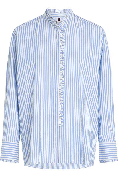 Tommy Hilfiger ΜΠΛΟΥΖΑ SEERSUCKER RUFFLE