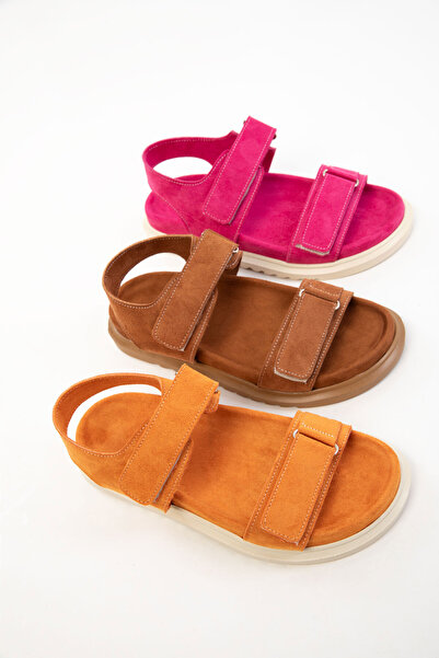 SOHO Orange Suede Women's Sandals 20696