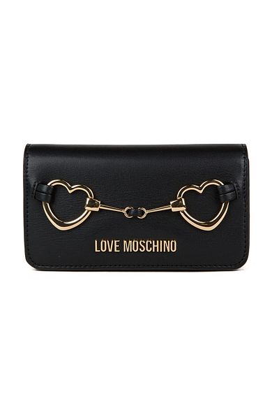 Love Moschino Portfolio Wallet s detailem loga a odnímatelným řetízkovým popruhem - JC5643PP1MLB0000