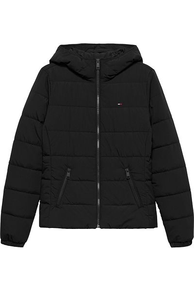 Tommy Hilfiger TJW SLIM LW PROŠÍVANÁ BUNDA S KAPUCÍ