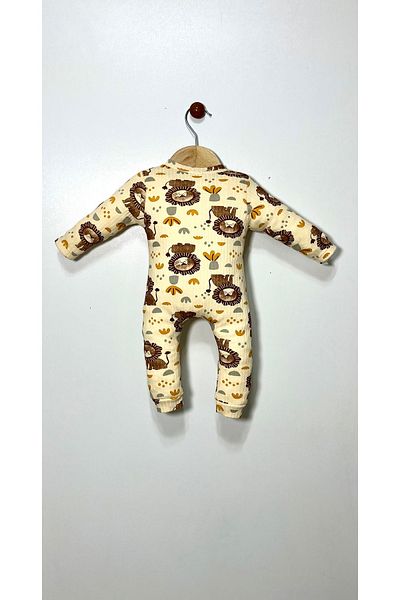 Kocaman Bebe Lion Printed Baby Boy Jumpsuit