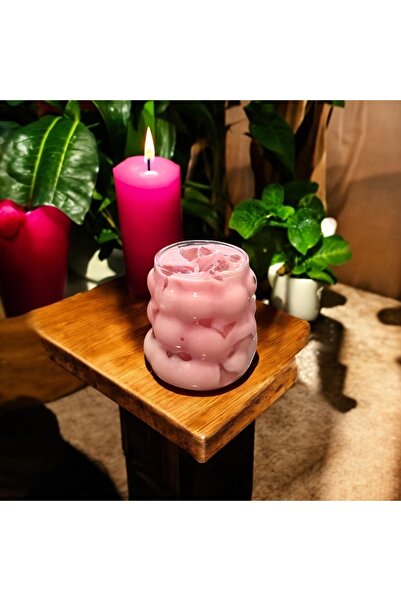 GLİTTER ART Ice Latte Strawberry (ÜZÜM BARDAK 380ML) Aromalı Dekoratif Hediye...