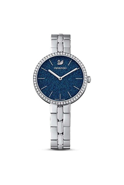 Swarovski Crystal ساعة كوزموبوليتان بسوار معدني، أزرق، ستانلس ستيل 5517790