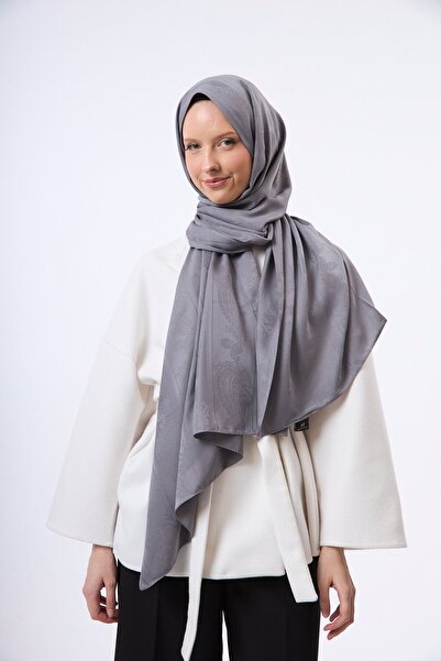 MİRSOY SCARF Zerafet Desen Kaymaz jakarlı Şal
